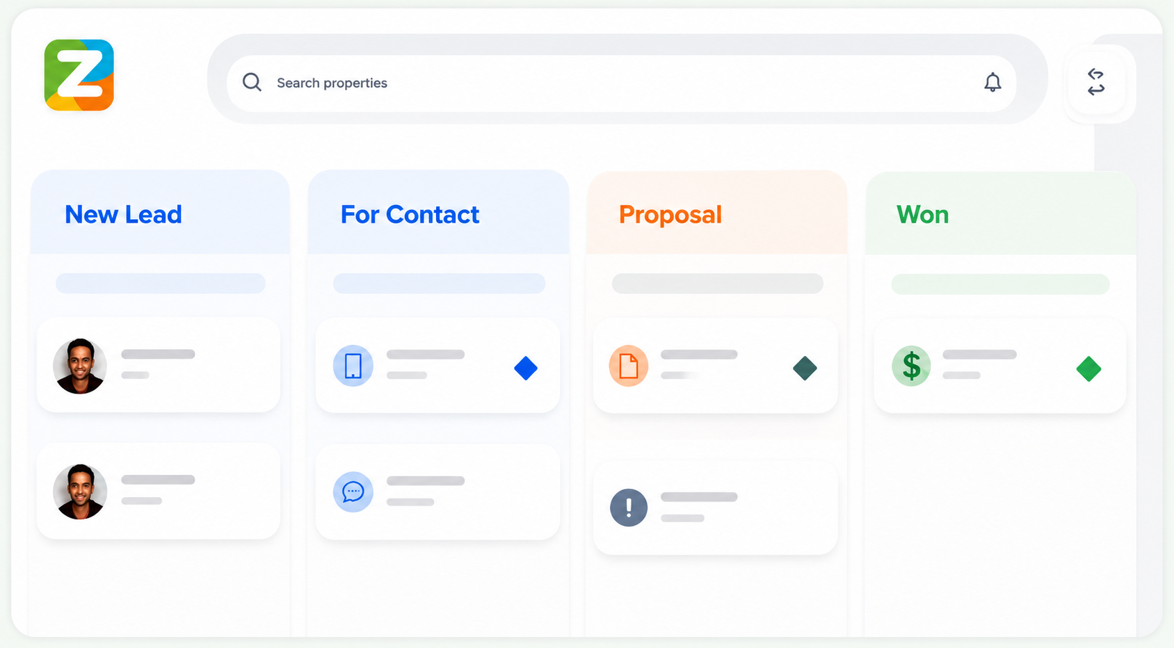 Sales dashboard preview